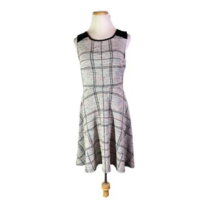 Modcloth Size M Stretchy Boucle Tweed Dress Sleeveless Colorful Retro - Picture 1 of 11