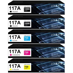 1-5 Toner 117A For HP Color Laser 150a MFP 178nw MFP 178nwg 179fnw 179fwg With Ch - Picture 1 of 17