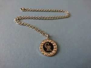 COLORADO ROCKIES MLB NECKLACE WITH LOGO CHARM (24 inch chain) "BRAND NEW " - Picture 1 of 5