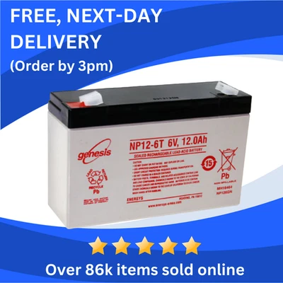 Ride-on Toy Car Battery 6V 12AH / 10AH for JEEP, MINI, AUDI, RAPTOR, and more - Image 1 of 3