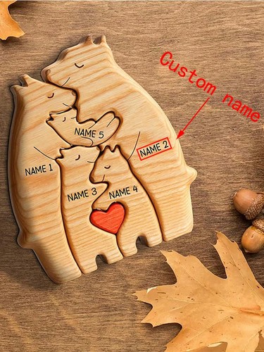 Personalised Family Bear Puzzle