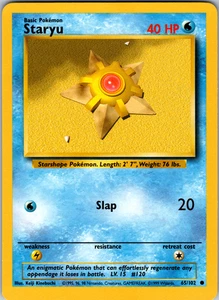 Staryu 65/102 Pokemon: Base Set Unlimited Common - LP - Picture 1 of 2