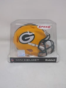 Casco Green Bay Packers Speed Riddell Mini nuovo sigillato - Foto 1 di 6