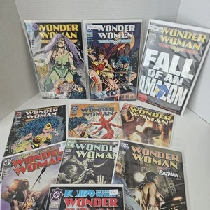 Wonder Woman 1995 DC Comics Lot  10 Issues Priest Loebs Byrne Rucka Signed  Rags - Picture 1 of 8