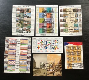 NETHERLANDS - 2002/2007 Selection of 7 Postally Used Mini-Sheets - VFU - Picture 1 of 4