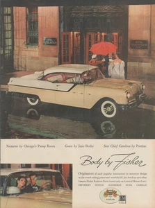 1955 Pontiac Automobile Chicago's Pump Room Body by Fisher Vintage Print Ad - Picture 1 of 1