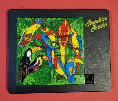 Pussycat Slide Puzzle PARADISE Parrots Art No 80 2938  Germany RARE 49 tiles - Image 1 of 2