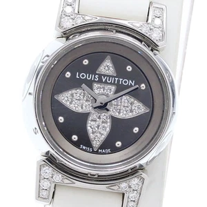 LOUIS VUITTON Tambour bijou Q151K diamond gray Dial Quartz Ladies Watch_915407 - Picture 1 of 6