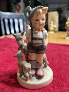Vintage Goebel Hummel Figurine "LITTLE GOAT HERDER" West Germany - Picture 1 of 5