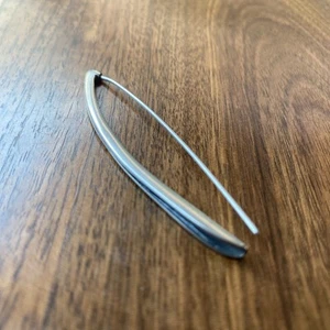 Single Vintage Modernist Silpada 925 Sterling Silver Long Threader Earring 2.5” - Picture 1 of 3
