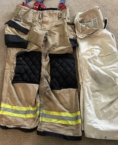 Firefighter Veridian Turnout Bunker Pants With Thermal Liner 42x30 - Picture 1 of 16