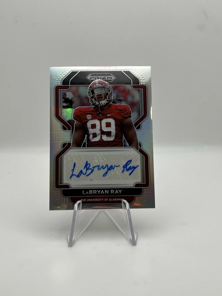 2022 Panini Prizm Draft Picks LaBryan Ray #RA-LRA Silver Prizm AUTO - Image 1 of 2