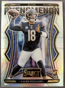 2024 Panini Select Caleb Williams RC Fenómeno Plata PRIZM Novato #1 ¡Osos! - Imagen 1 de 2