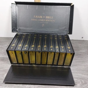 Family Bible King James Edition in 10 Volumes w/ Box Clean - Imagen 1 de 7