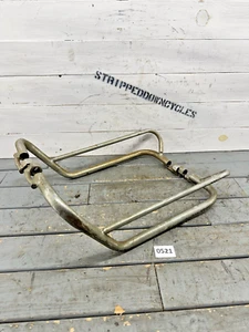 Harley Panhead Bubble Bag Guards Buco Nation Bilt Saddlebag Rails Knucklehead - Foto 1 di 17