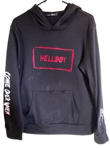 Hellboy Hoodie Sweatshirt Sz Large Come Over When You’re Sober Pt. 2 Black w/Red - Picture 1 of 6