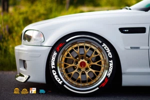 Tire Lettering Fits TOYO TIRES R Stickers fits 16"-22" FOR 4 Tires 1.00"inch - Picture 1 of 3