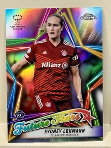 2021-22 Topps Chrome UEFA Women's Sydney Lohmann Future Stars Rookie Refractor - Picture 1 of 3