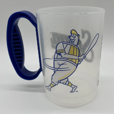 MILWAUKEE BREWERS Barrelman Logo Tequila Clear Plastic Mug Whirley 2009 Cover