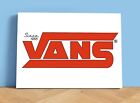 LARGE VANS SHOP DISPLAY SIGNS ON THICK HIGH GLOSS METAL*RARE SHOP ADVERTISING