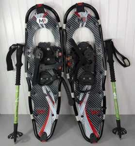 Kit de raquetas de nieve Yukon Charlie YP MP 930 con bolsa de postes paquete de aventura negro nuevo sin etiquetas - Imagen 1 de 13