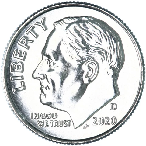 2020 D Roosevelt Dime Choice BU US Coin Cover