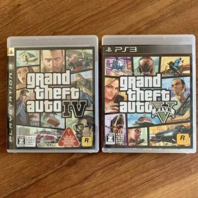 Grand Theft Auto Ⅳ &Ⅴ Capcom Play Station 3 Very Good Condition Japan set - Image 1 of 4