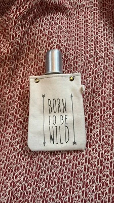 Capabunga Tote+Able Canvas Flask, Born To Be Wild, 4-ounce - Image 1 of 4