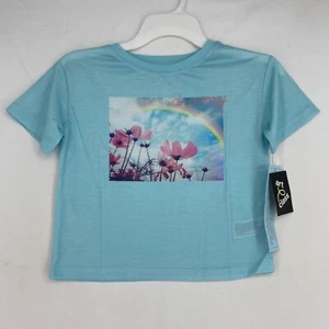 Pijama mediano Art Class para niñas top de salón azul claro floral manga corta de ensueño - Imagen 1 de 6