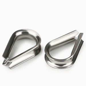 Thimbles For Wire Rope Clips Cable Clamps 2/3/4/5/6/8 - 32mm A2 Stainless Steel  - Picture 1 of 21