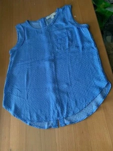Loft NWOT blue back button top petite XS - Picture 1 of 7