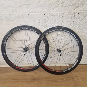 Campagnolo Bora 35 Ultra carbon wheelset, 35mm rims, Rim brakes. Front damaged - Picture 1 of 24