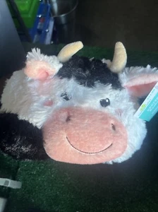 Easter Plush Cow Yak Kids Easter Basket 10.5" Egg Hunt w Handle Holiday Decor - Picture 1 of 3