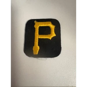 Pittsburgh Pirates Patch MLB Baseball Uniform Sew On Applique Black Gold - Picture 1 of 3