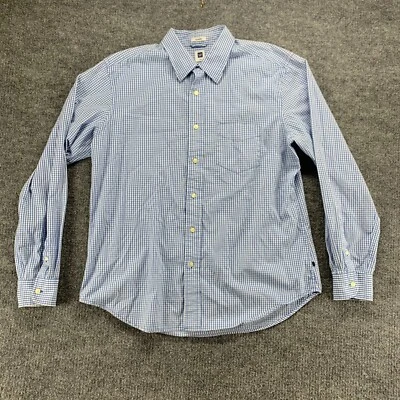 Рубашка мужская большая синяя классическая с длинным рукавом на пуговицах 100% хлопок имбирь - Изображение 1 из 4