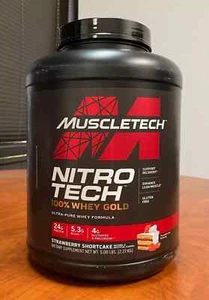 Nitro Tech 100% Whey Gold Protein Powder - Strawberry Shortcake (09/01/2026) - Picture 1 of 1