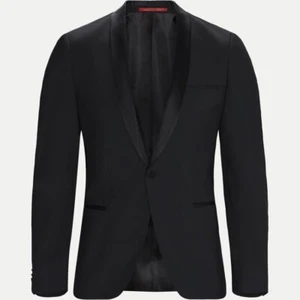 Hugo Boss Alstons Extra Slim Fit Stretch Wool Tuxedo Smoking Blazer Men's 38/48R - Picture 1 of 13