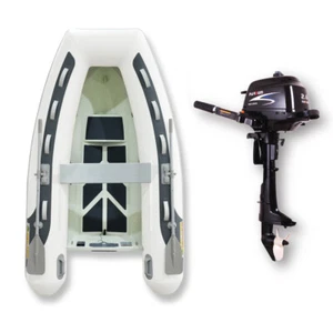 2.7m ISLAND INFLATABLE Alloy RIB BOAT + 2.6HP PARSUN OUTBOARD ✱ PACKAGE DEAL ✱ - Picture 1 of 10