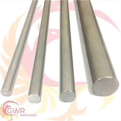 GWR FASTENERS 303 Stainless Steel Round Bar Rod - 1/4" 8mm 3/8" 1/2" 16mm 20mm