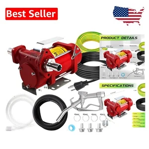 Heavy-Duty 110V Fuel Transfer Pump with Explosion-Proof Safety Features Included - Picture 1 of 10