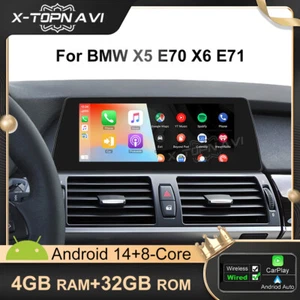 Für BMW X5 E70 X6 E71 Android 14.0 WIFI Carplay Auto Radio Wifi GPS DAB+ 10.25'' - Bild 1 von 15