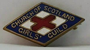 Church of scotland Girls' Guild Enamel Badge - Picture 1 of 2