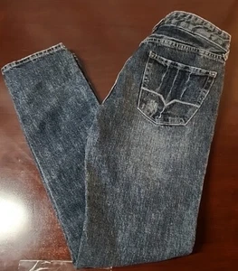 Y2K Guess Mens Slim Straight Del Mar Fit Jeans Distressed Sz 29x30 Dark Indigo  - Picture 1 of 6