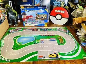 Vintage 1996 LEGO System Rose art 2 In 1 Floor Puzzle 50 Pcs Race Track City - Picture 1 of 4
