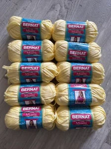 Bernat Miami Bändchengarn - 100% Acryl - Sunshine Yellow #98061 10 Knäuel - Bild 1 von 6