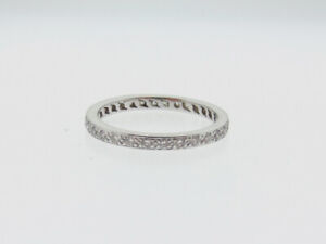 Diamonds ETERNITY Anniversary Enhancement Band Solid 14K White Gold Ring Size 6