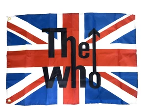 THE WHO ICONIC BAND UNION JACK FLAG 3X2FT FREE UK 48HR POST - Bild 1 von 4