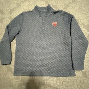 SMU Souther Methodist University Oxford 1/4 Zip Pullover Medium - Picture 1 of 7