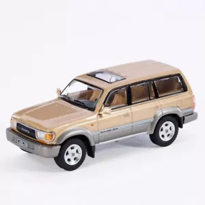 Masdi 1:64 Gold Land Cruiser LC80 1994 modellino fuoristrada vintage auto metallo pressofuso - Foto 1 di 15