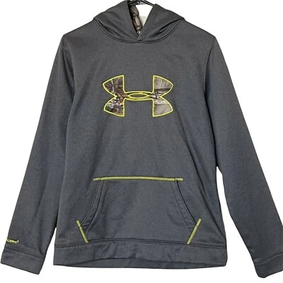 Sudadera con Capucha Under Armour STORM1 Calce Suelto Gris Camuflaje Forrada de Vellón Juvenil XL  Foto 1 de 4